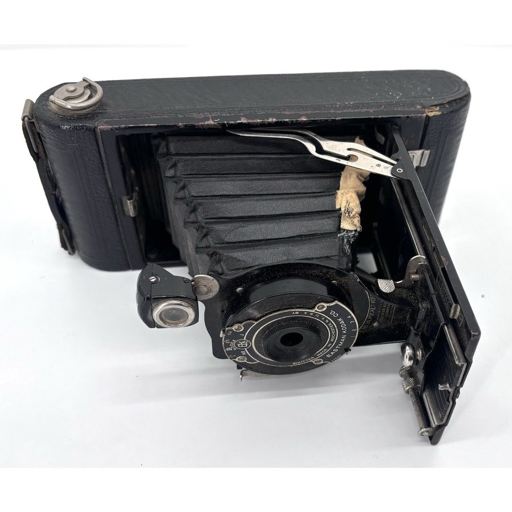 Vintage No 1A Pocket Kodak Folding Bellows Camera Kodex Shutter Film TV Prop
